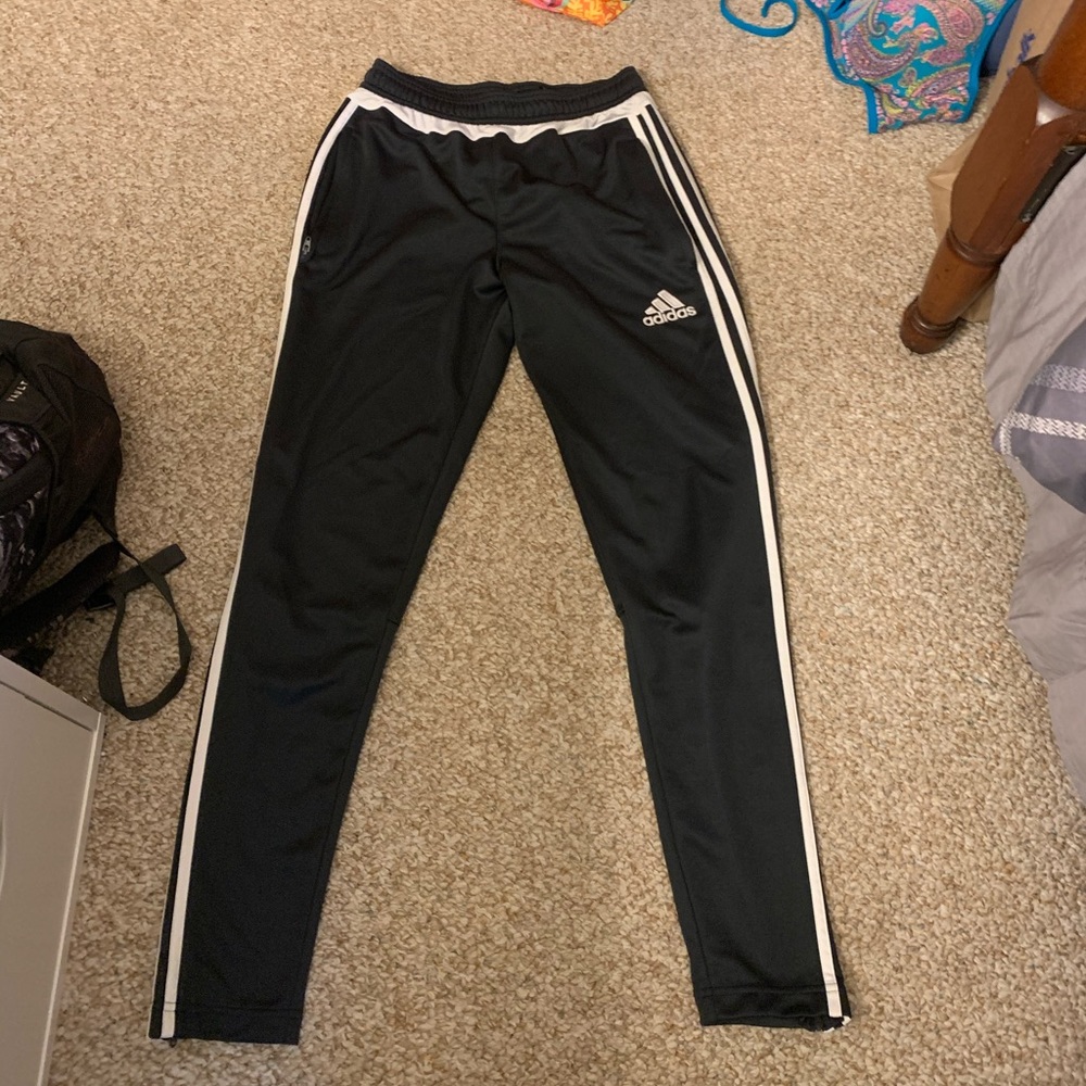 grey adidas joggers size small